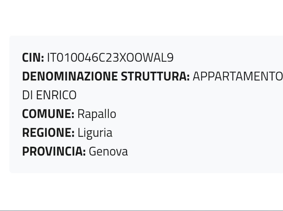 Appartamento Di Enrico Rapallo Extérieur photo